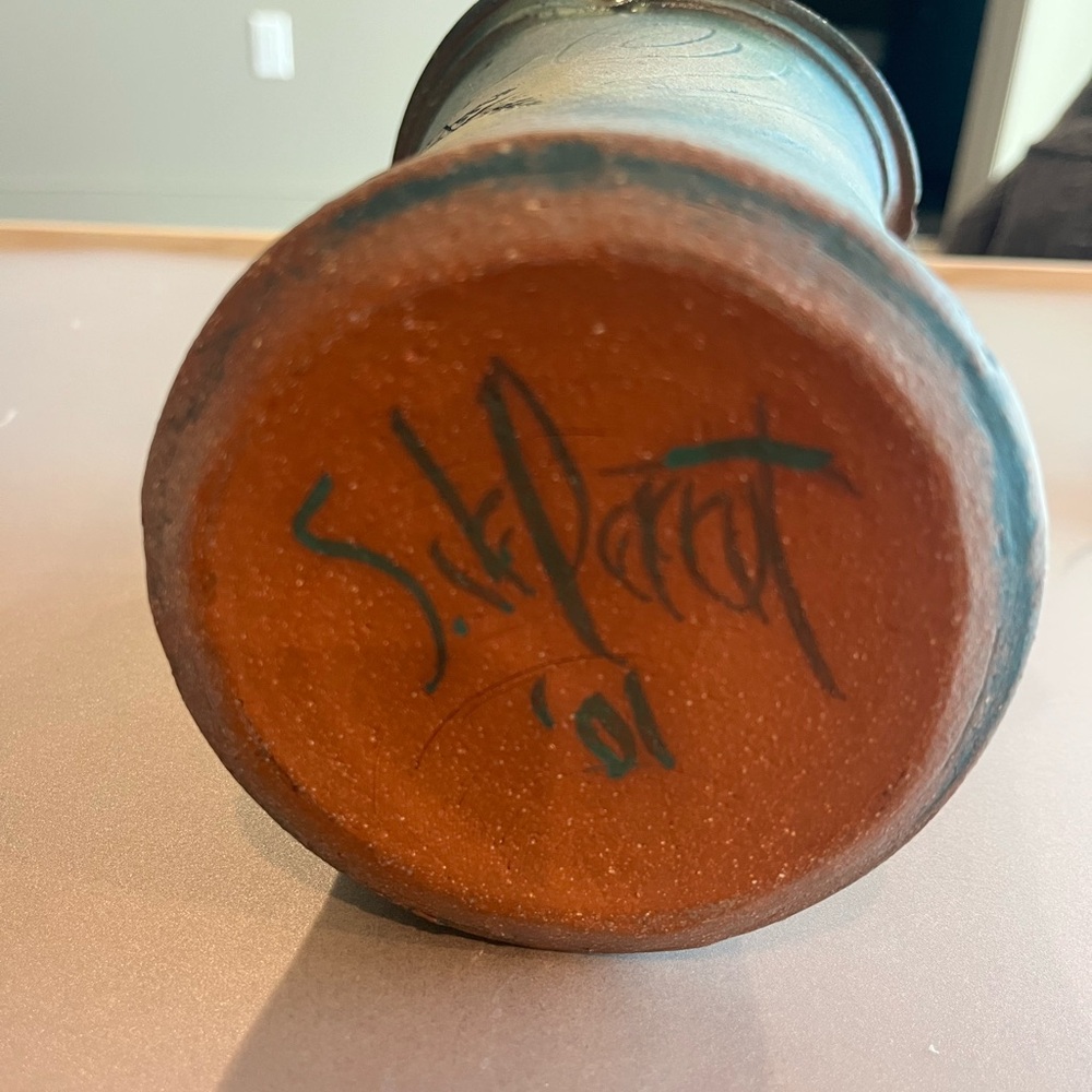 Steve dePerrot Handmade Kitchen Spoon Jar or Vase - Lititz, PA - Signed - Picture 5 of 7